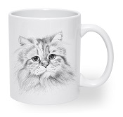 Giller Baskılı Seramik Kupa Kedi Gizmo 2