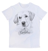 Giller Kadın T-shirt Köpek Goldi